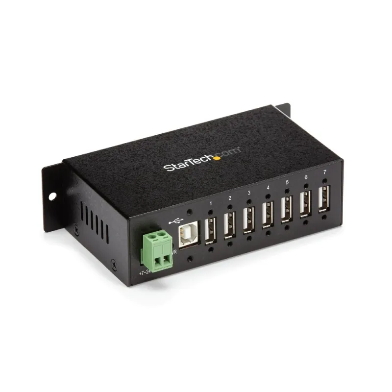 Concentrador HUB Industrial StarTech.com - 7 Puertos USB 2.0 - Montaje en Superficie - ST7200USBM