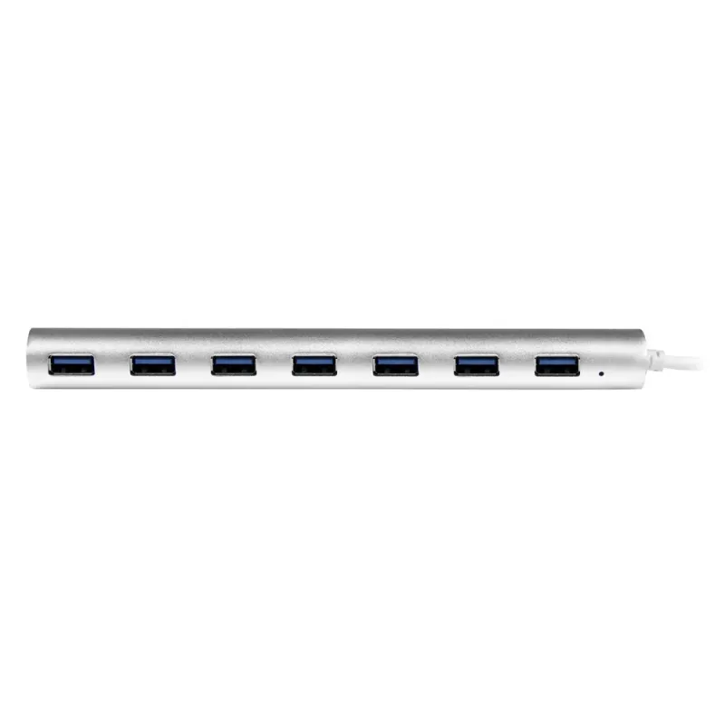 HUB USB StarTech.com ST73007UA - 7 Puertos USB 3.0 - Cable Incorporado - Blanco - ST73007UA