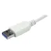 HUB USB StarTech.com ST73007UA - 7 Puertos USB 3.0 - Cable Incorporado - Blanco - ST73007UA