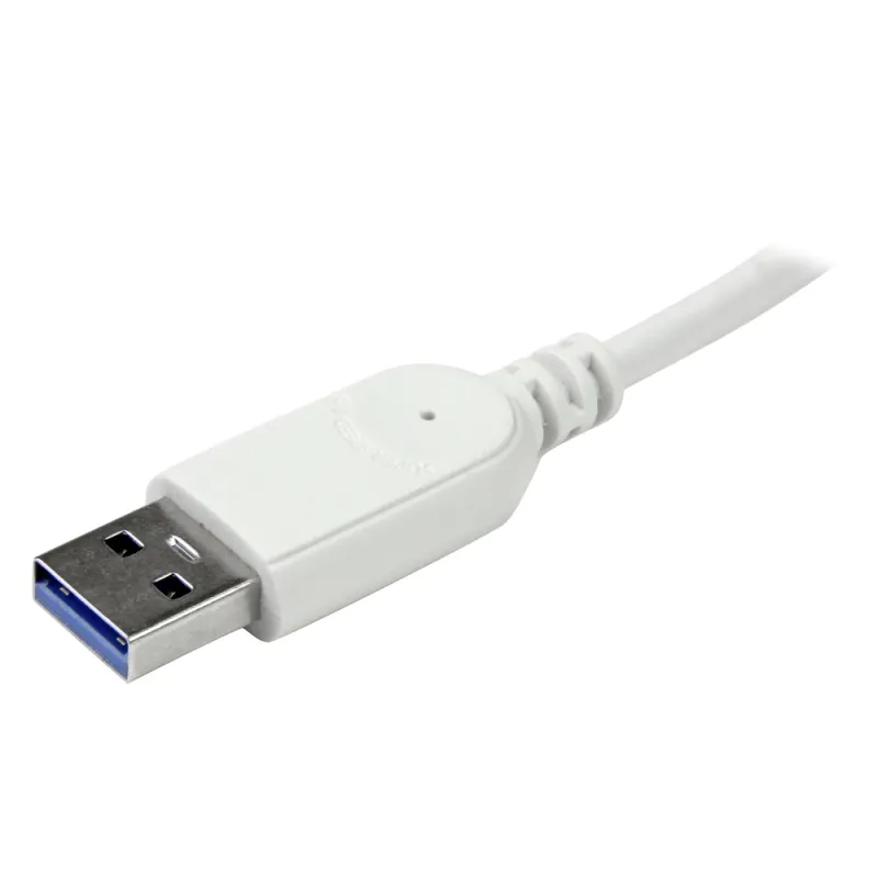 HUB USB StarTech.com ST73007UA - 7 Puertos USB 3.0 - Cable Incorporado - Blanco - ST73007UA