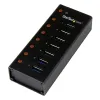 HUB USB StarTech.com ST7300U3M - 7 Puertos USB 3.0 - Caja Metálica - Sobremesa/Montaje en Pared - Negro - ST7300U3M