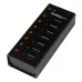 HUB USB StarTech.com ST7300U3M - 7 Puertos USB 3.0 - Caja Metálica - Sobremesa/Montaje en Pared - Negro - ST7300U3M HUB USB StarTech.com ST7300U3M - 7 Puertos USB 3.0 - Caja Metálica - Sobremesa/Montaje en Pared - Negro - ST7300U3M
