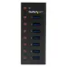 HUB USB StarTech.com ST7300U3M - 7 Puertos USB 3.0 - Caja Metálica - Sobremesa/Montaje en Pared - Negro - ST7300U3M HUB USB StarTech.com ST7300U3M - 7 Puertos USB 3.0 - Caja Metálica - Sobremesa/Montaje en Pared - Negro - ST7300U3M