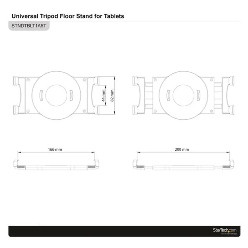 Trípode de Piso para Tablets StarTech.com STNDTBLT1A5T - Para Tablets de 6.5" a 7.8" - Altura fija de 1.5 M - STNDTBLT1A5T