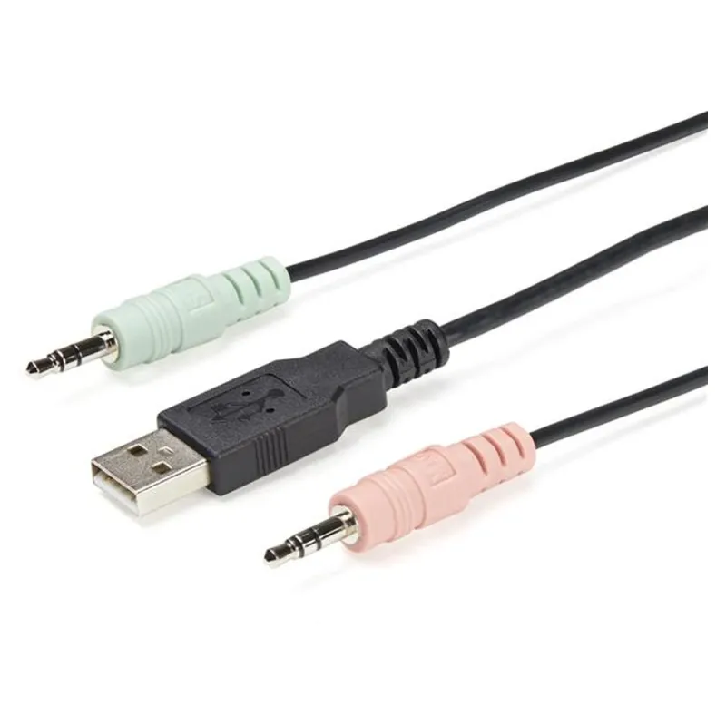 Switch Conmutador KVM StarTech.com - 2 Puertos DisplayPort USB - Cables Integrados - SV211DPUA4K