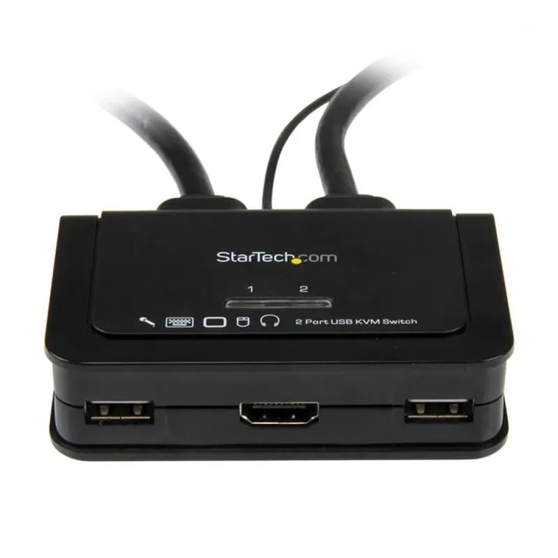 KVM StarTech.com - 2 Puertos HDMI - 2x USB - 2x 3.5mm - 85 cm - SV211HDUA