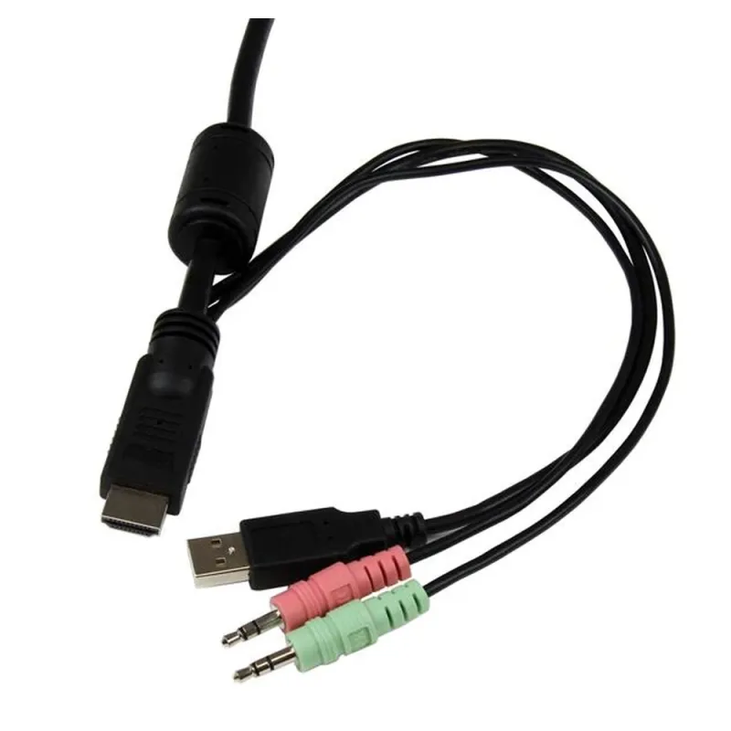 KVM StarTech.com - 2 Puertos HDMI - 2x USB - 2x 3.5mm - 85 cm - SV211HDUA