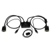 KVM StarTech.com - 2 Puertos VGA - 2x USB - 85cm - SV211USB