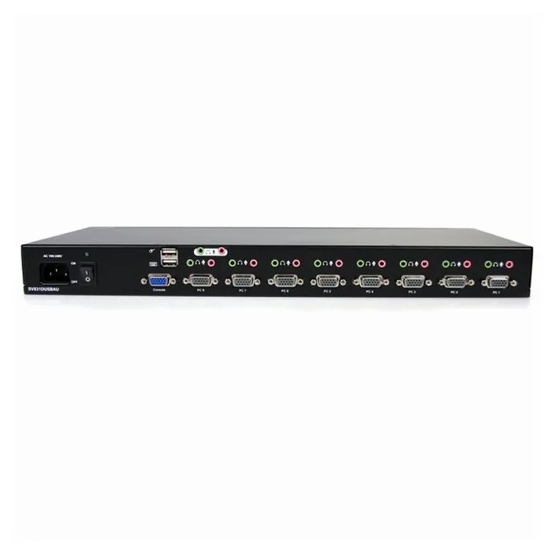 Conmutador Switch KVM StarTech.com SV831DUSBAU - 8 Puertos VGA - USB A - Audio - 1U Rack - SV831DUSBAU