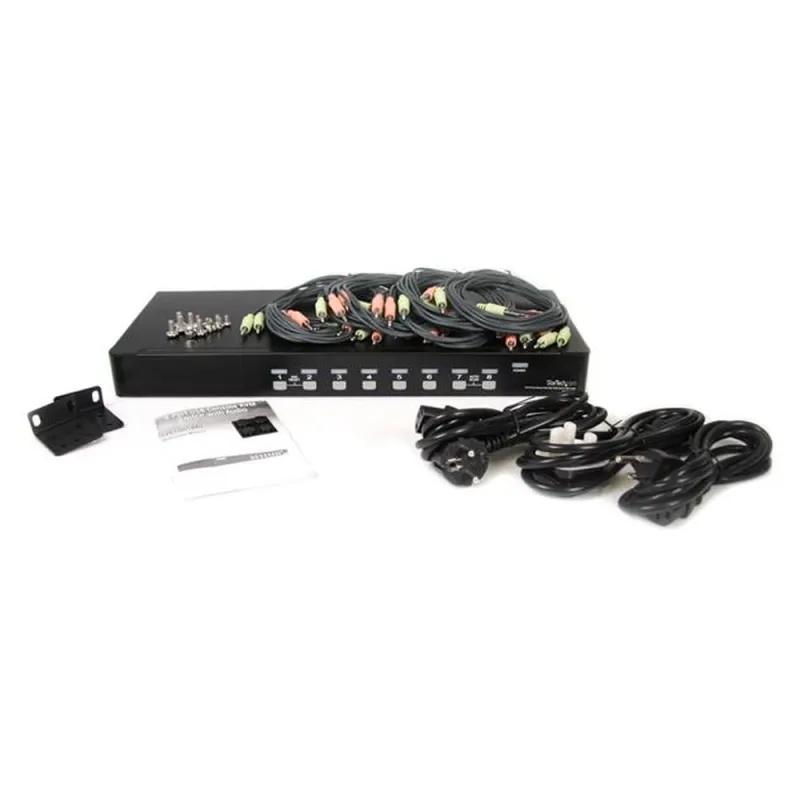 Conmutador Switch KVM StarTech.com SV831DUSBAU - 8 Puertos VGA - USB A - Audio - 1U Rack - SV831DUSBAU