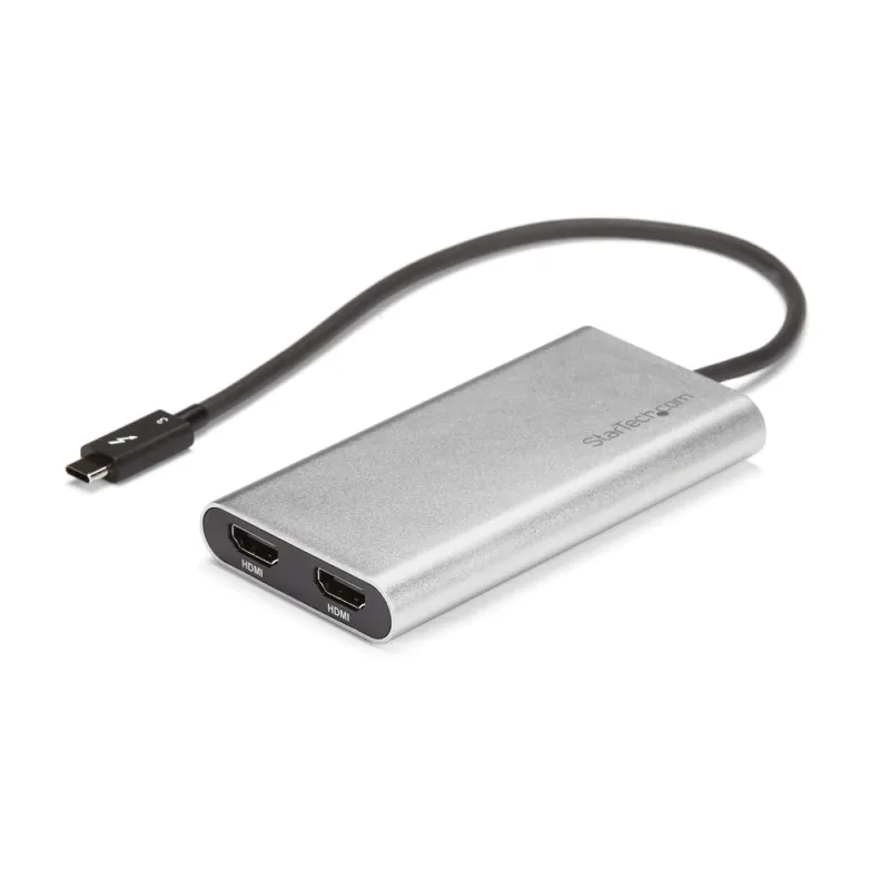 Adaptador de Vídeo StarTech.com - ThunderBolt 3 - USB-C a Doble HDMI - 4K 60Hz - Mac y Win - TB32HD24K60