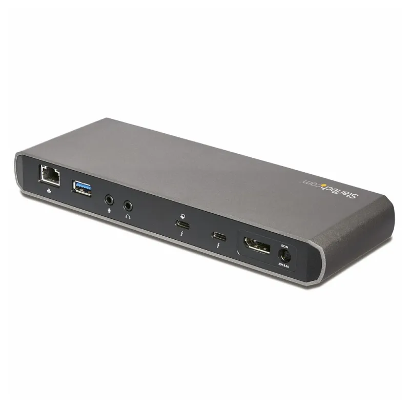 Docking Station StarTech.com TB3DK2DPPD - Thunderbolt 3 - DisplayPort - RJ-45 - USB 3.0 - TB3DK2DPPD