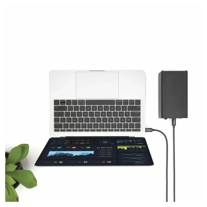 Cable StarTech.com - Conecta ThunderBolt 3 - 2M - USB-c - 40GBps - Compatible USB - TBLT3MM2M