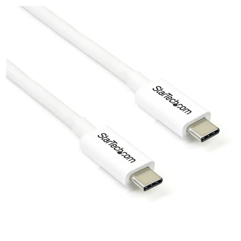 Cable StarTech.com TBLT3MM2MW - USB-C - 2Mts - Blanco - TBLT3MM2MW