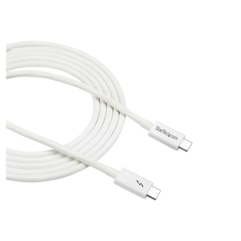 Cable StarTech.com TBLT3MM2MW - USB-C - 2Mts - Blanco - TBLT3MM2MW