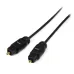 Cable StarTech.com 4.5m TosLink de Audio Digital Óptico SPDIF Delgado - Negro - THINTOS15 Cable StarTech.com 4.5m TosLink de Audio Digital Óptico SPDIF Delgado - Negro - THINTOS15