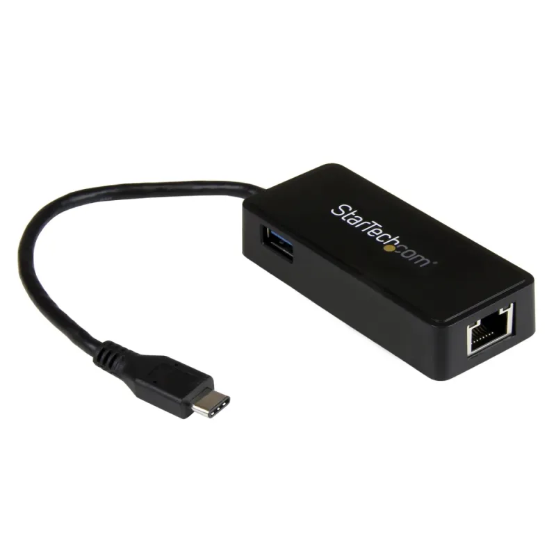 Adaptador de Red StarTech.com - Puerto Gigabit a USB - USB Tipo C - Puerto USB Extra - US1GC301AU
