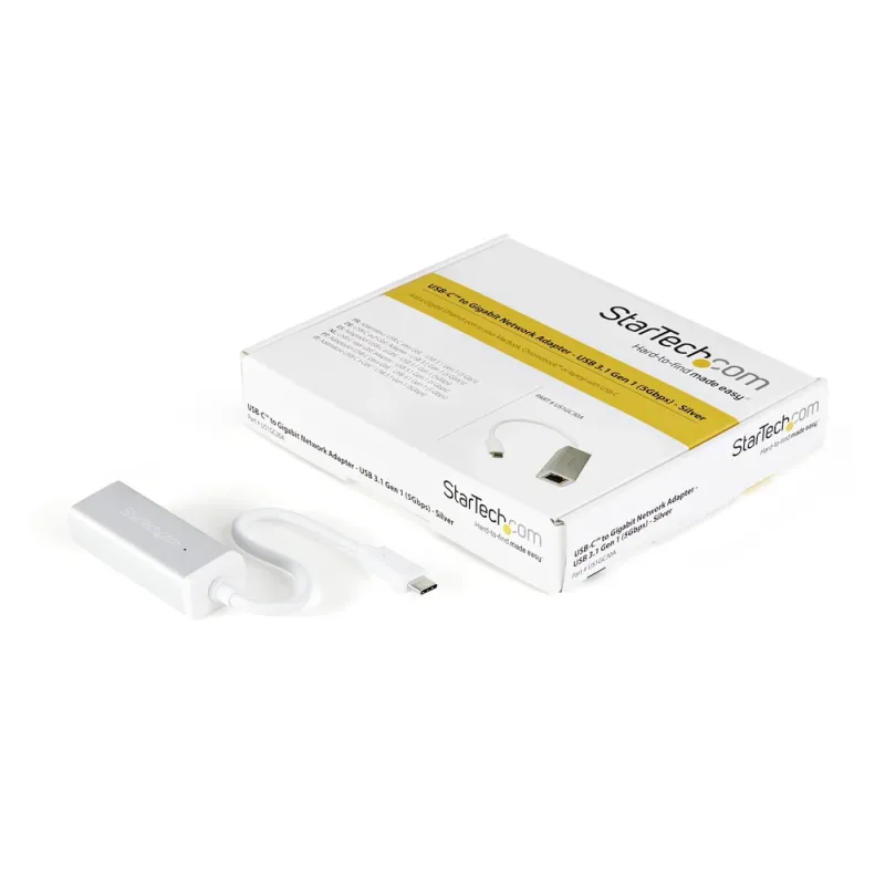 Adaptador de Red StarTech.com - USB-C a Gigabit - 5GBPS - Plateado - US1GC30A