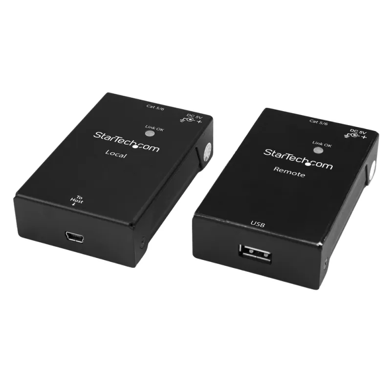 Extensor StarTech.com de 1 Puerto USB 2.0 por Cat5 o Cat6 - 50 metros - USB2001EXTV