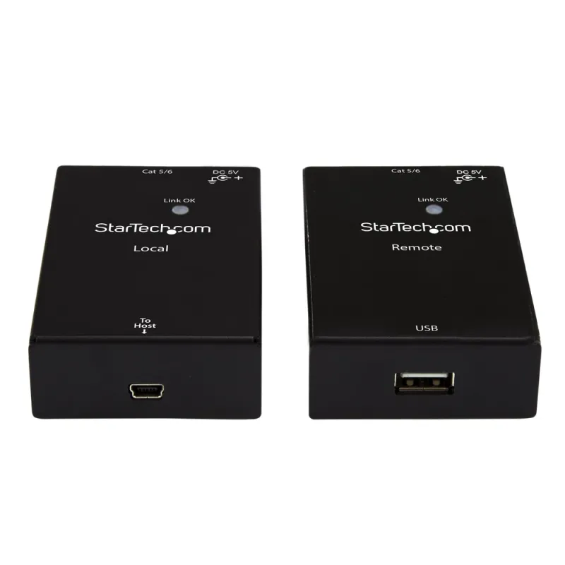 Extensor StarTech.com de 1 Puerto USB 2.0 por Cat5 o Cat6 - 50 metros - USB2001EXTV