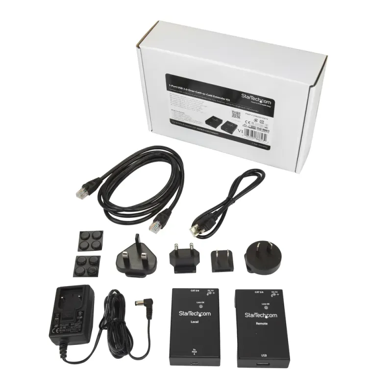 Extensor StarTech.com de 1 Puerto USB 2.0 por Cat5 o Cat6 - 50 metros - USB2001EXTV