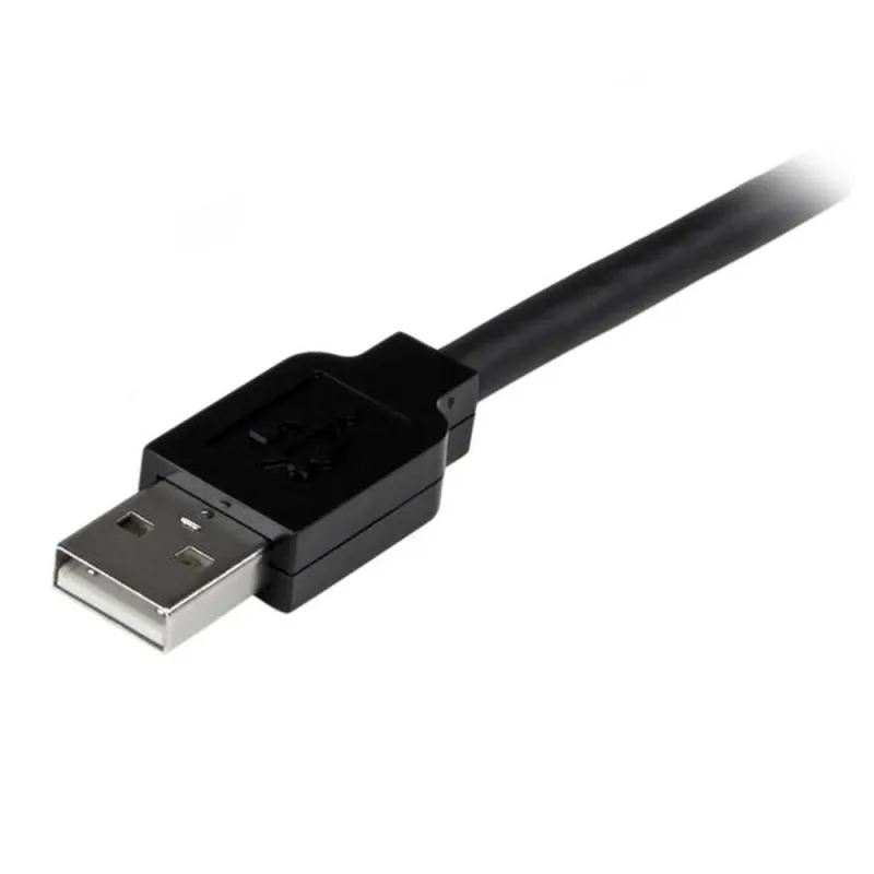 Cable StarTech.com 15m Extensión Alargador USB 2.0 Activo Amplificado - Macho a Hembra USB A - Negro - USB2AAEXT15M