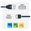 Cable Adaptador StarTech.com - 4M - USB-C a USB-A - 2.0 - Cable Cargador - USB2AC4M