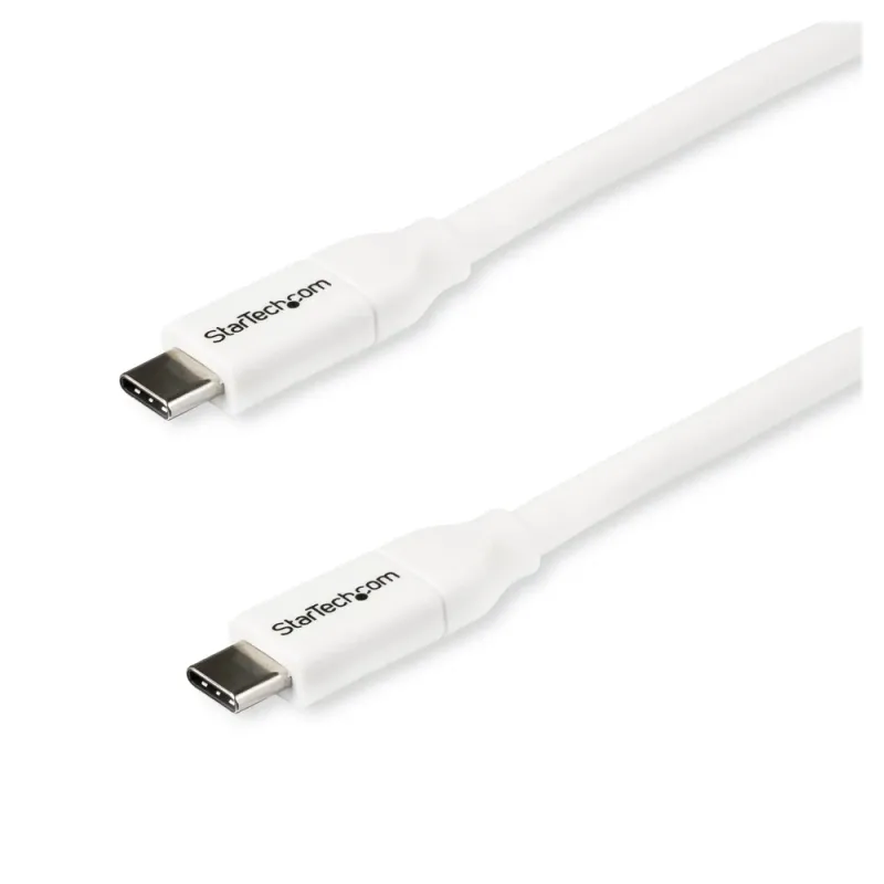 Cable StarTech.com USB2C5C2MW - USB-C - 2Mts - Blanco - USB2C5C2MW