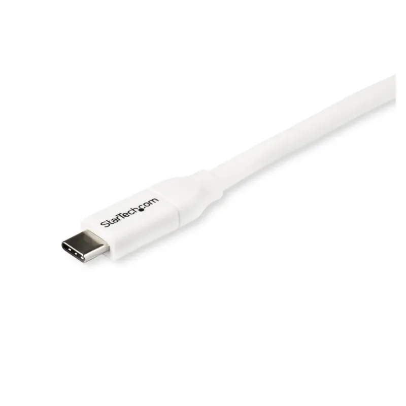 Cable StarTech.com USB2C5C2MW - USB-C - 2Mts - Blanco - USB2C5C2MW