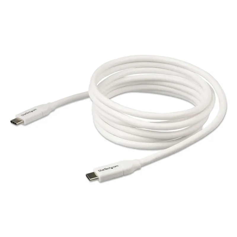 Cable StarTech.com USB2C5C2MW - USB-C - 2Mts - Blanco - USB2C5C2MW