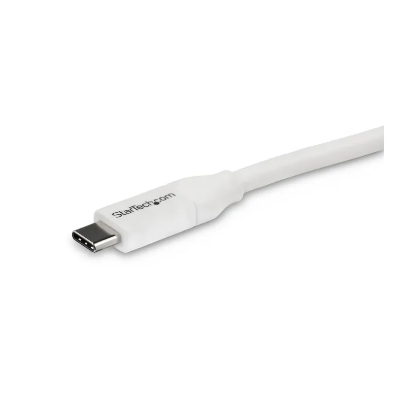 Cable StarTech.com USB2C5C4MW - USB-C - 4Mts - Blanco - USB2C5C4MW