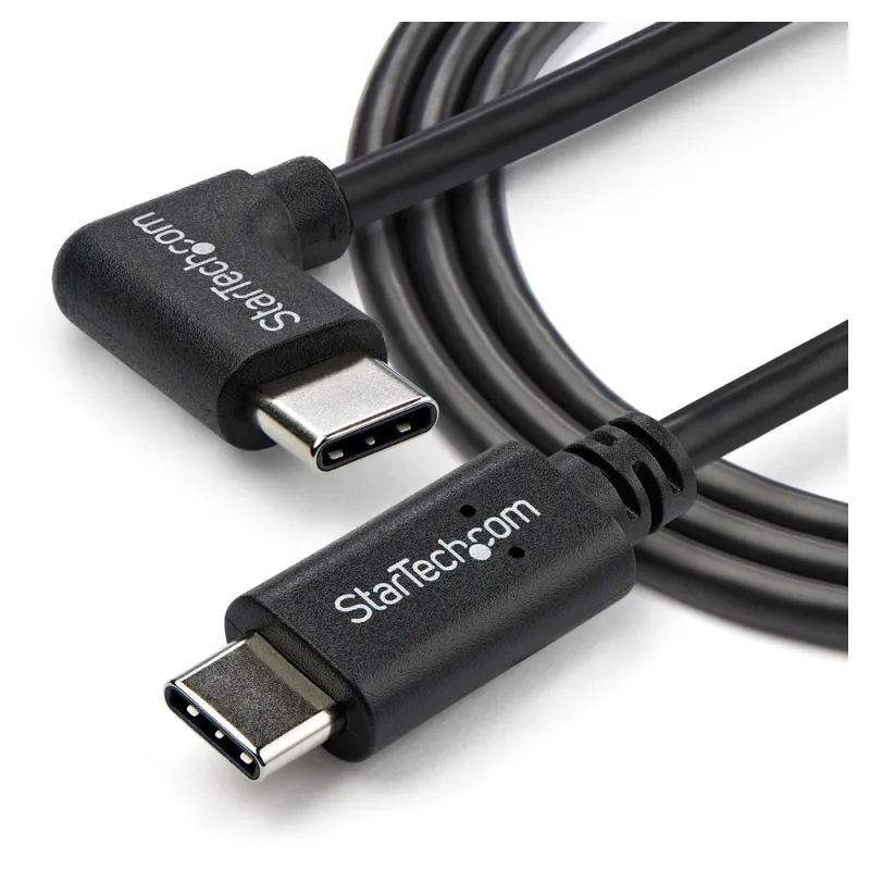 Cable USB StarTech.com USB2CC1MR - USB C a USB C - 1m - Acodado a La Derecha - USB2CC1MR