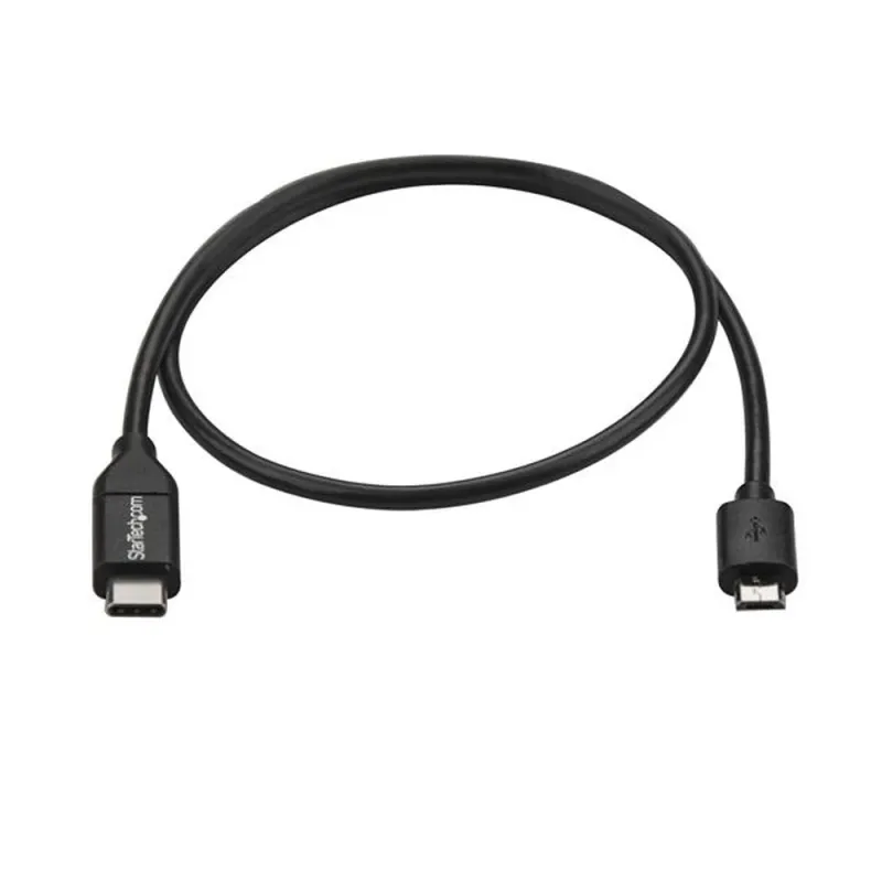 Cable Adaptador StarTech.com USB2CUB50CM - 50cm - USB-C a Micro USB-b - Macho/Macho - USB 2.0 -  Negro - USB2CUB50CM