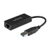 Adaptador Tarjeta StarTech.com USB 3.0 de Red Externa NIC a 1 Puerto Gigabit Ethernet - 1Gbps RJ45 USB-A - Negro - USB31000S