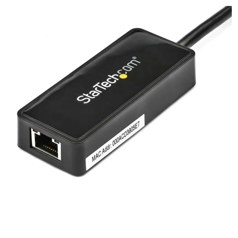 Adaptador Tarjeta de Red StarTech.com - Ethernet - 1 Puerto RJ45 - Externa USB 3.0 - Negro - USB31000SPTB