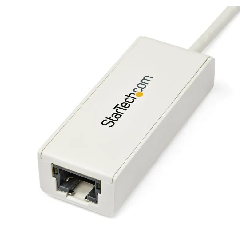 Adaptador StarTech.com Tarjeta de Red Externa NIC USB 3.0 a 1 Puerto Gigabit Ethernet - 1Gbps - RJ45 - USB A - Blanco - USB31000SW