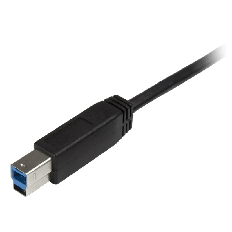 Cable Adaptador StarTech.com - Conecta USB-C 3.0 a USB-B 3.0 - 2Mts - Negro - USB315CB2M
