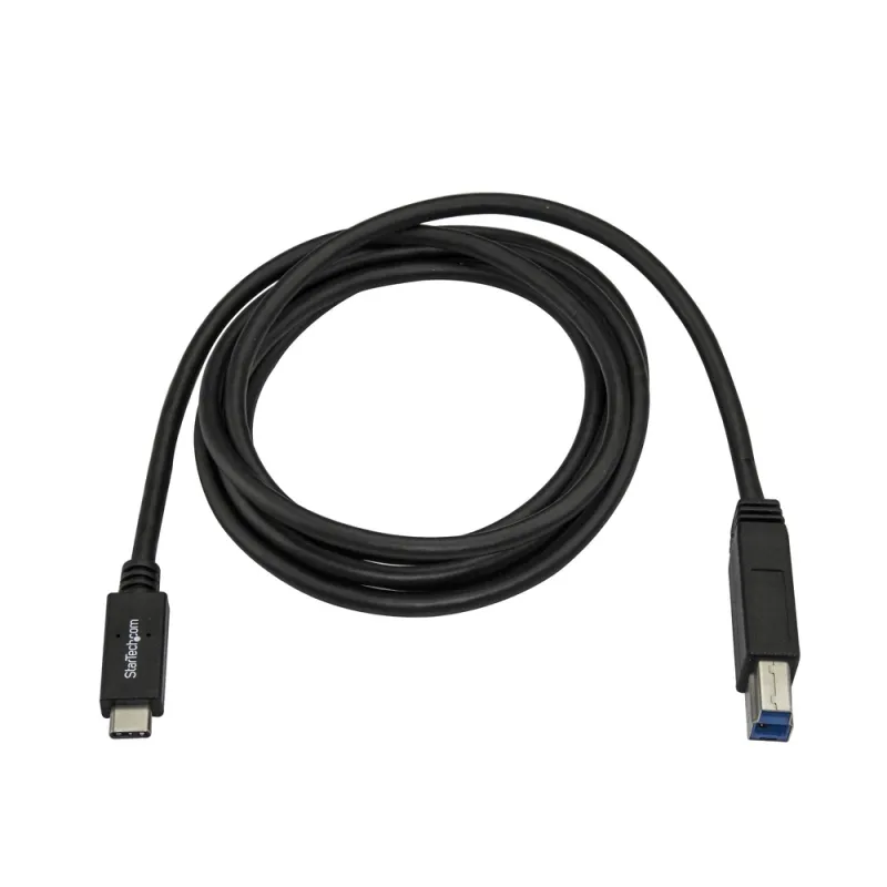 Cable Adaptador StarTech.com - Conecta USB-C 3.0 a USB-B 3.0 - 2Mts - Negro - USB315CB2M