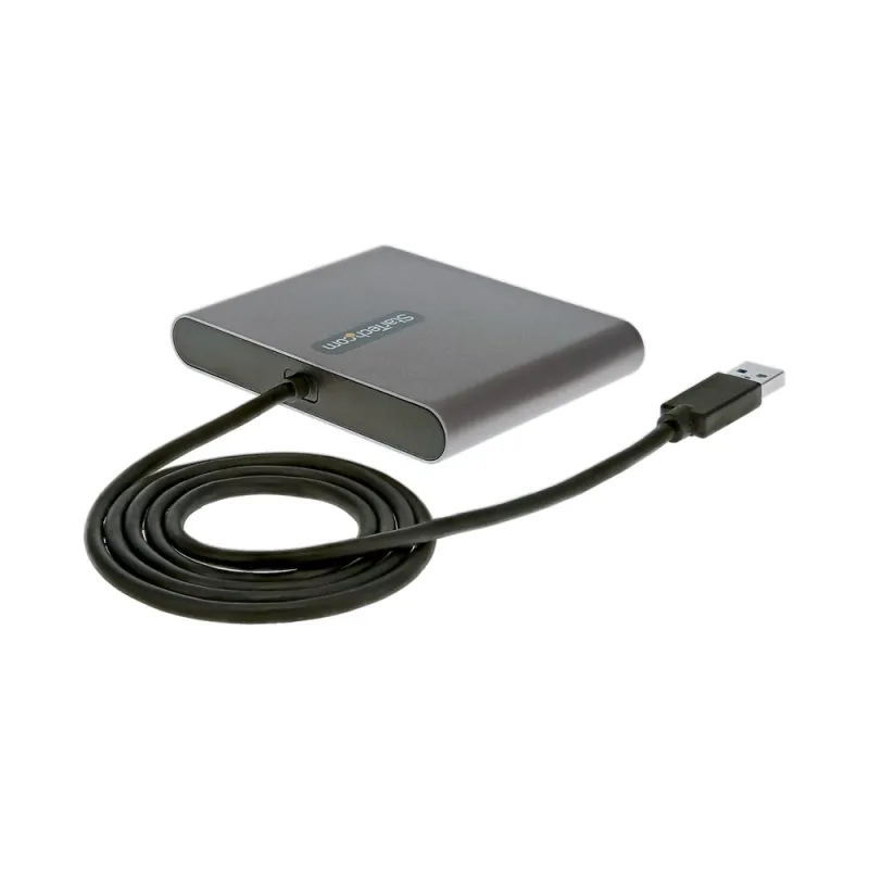 Adaptador de Video StarTech.com - USB 3.0 a 4xHDMI - 1Mts - Gris - USB32HD4