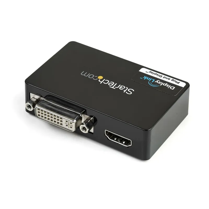 Adaptador de Vídeo Externo - Conecta USB 3.0 a HDMI y DVI StarTech.com - Tarjeta Gráfica Externa - Cable Dual Head - 2048x1152 - USB32HDDVII