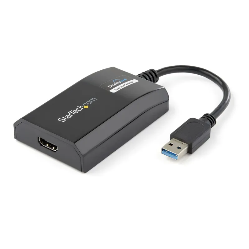 Adaptador de Vídeo StarTech.com - USB 3.0 a HDMI - Multi Monitor - Negro - USB32HDPRO