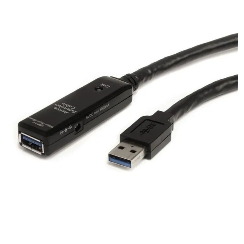 Cable Extensor StarTech.com USB3AAEXT10M - USB 3.0 - 10m - Macho a Hembra - Negro - USB3AAEXT10M