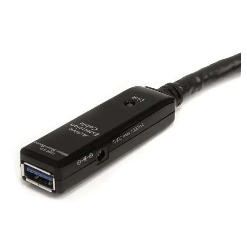 Cable Extensor StarTech.com USB3AAEXT10M - USB 3.0 - 10m - Macho a Hembra - Negro - USB3AAEXT10M