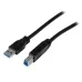 Cable StarTech.com USB3CAB2M - 2m USB 3.0 USB B Macho a USB A Macho SS - USB3CAB2M