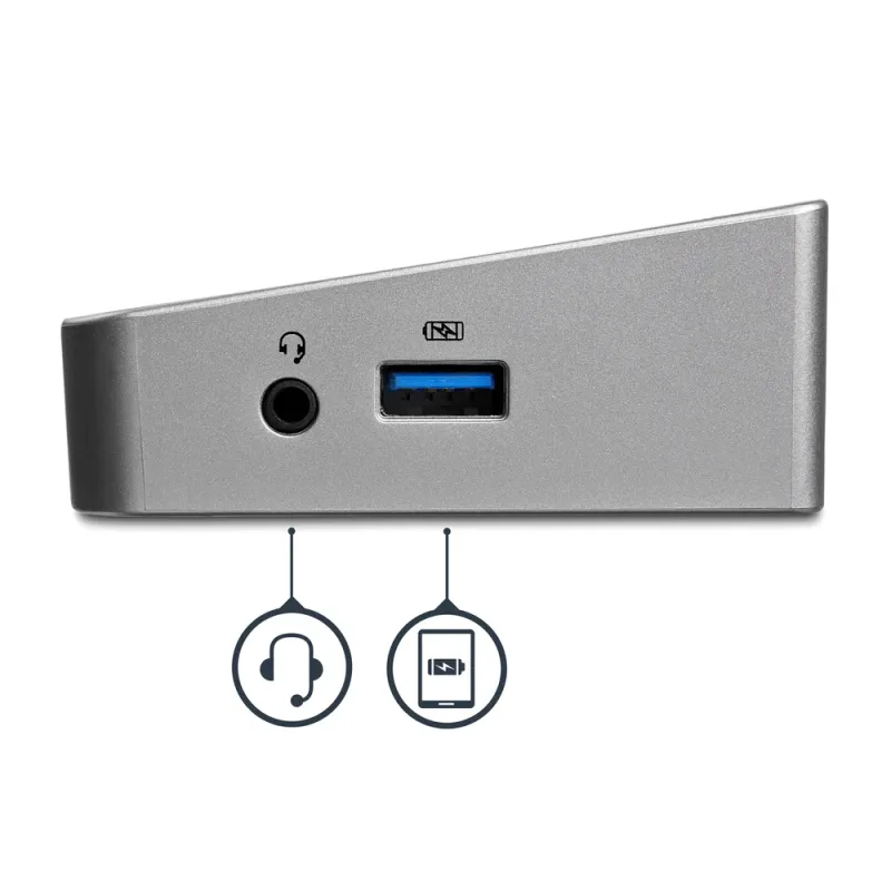 Docking Station StarTech.com USB3DOCKH2DP - HDMI - DisplayPort - Negro - USB3DOCKH2DP