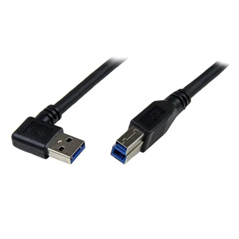 Cable StarTech.com USB3SAB1MRA - USB B a USB A - 1M - Macho - Ángulo a la Derecha - USB3SAB1MRA
