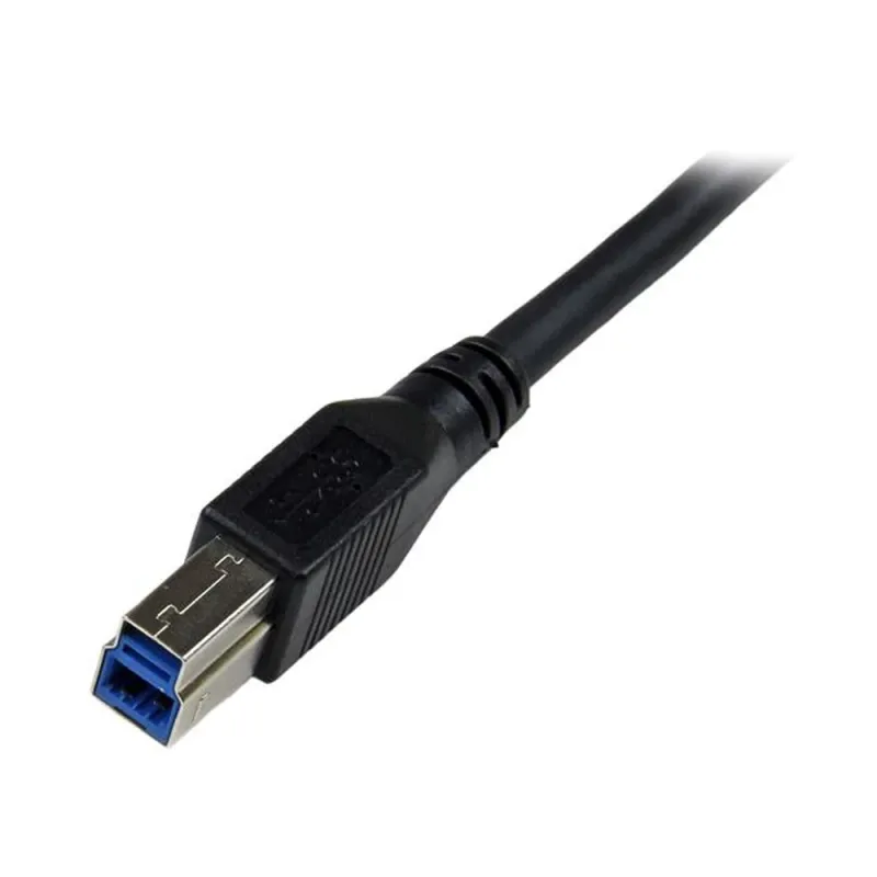 Cable StarTech.com USB3SAB1MRA - USB B a USB A - 1M - Macho - Ángulo a la Derecha - USB3SAB1MRA