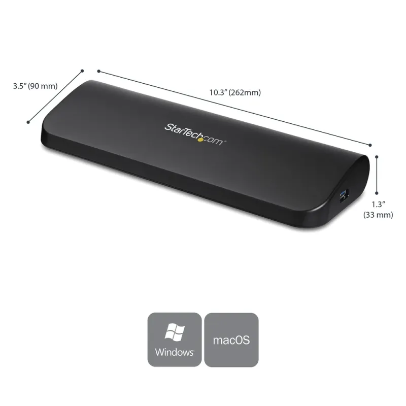 Docking Station StarTech.com - Universal - USB 3.0  - HDMI - DVI - VGA - USB3SDOCKHDV