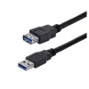 Cable StarTech.com - 1m - Extensión Alargador USB 3.0 SuperSpeed - Macho a Hembra USB A - Extensor - Negro - USB3SEXT1MBK