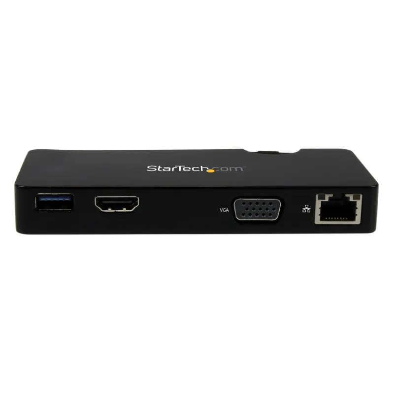 Mini Estación de Conexión StarTech.com - USB 3.0 con HDMI o VGA, Ethernet Gigabit y USB - USB3SMDOCKHV